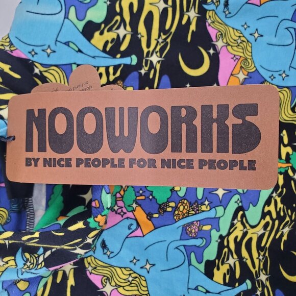 Nooworks Turtleneck Unicorn Long Sleeve Tee Shirt Top Women Size Small NWT - Picture 4 of 10